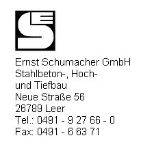 Schumacher GmbH, Ernst