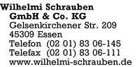 Wilhelmi Schhrauben GmbH & Co. KG