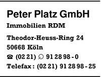 Platz Immobilien GmbH, Peter