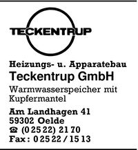 Heizungs- und Apparatebau Teckentrup GmbH
