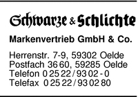Schwarze & Schlichte Markenvertrieb GmbH & Co.