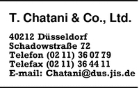 Chatani & Co. Ltd., T.