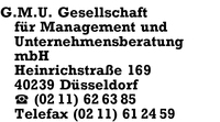 G.M.U. Gesellschaft fr Management und Unternehmensberatung mbH