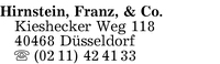 Hirnstein & Co., Franz