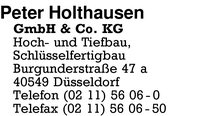 Holthausen GmbH & Co. KG, Peter