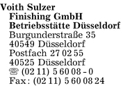 Voith Sulzer Finishing GmbH