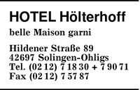 Hotel Hlterhoff belle Maison garni