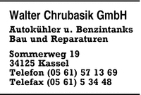Chrubasik GmbH, Walter
