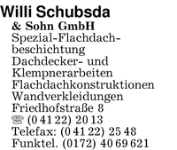 Schubsda & Sohn GmbH, Willi