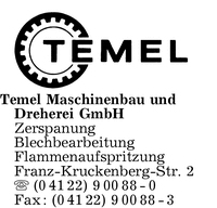 Temel Maschinenbau und Dreherei GmbH