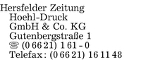 Hersfelder Zeitung Hoehl-Druck GmbH & Co. KG