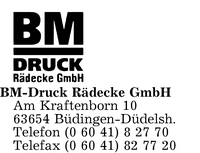 BM-Druck Rdecke GmbH