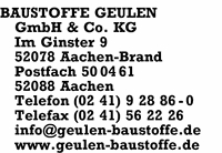 Baustoffe Geulen GmbH & Co. KG