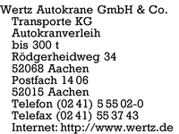Wertz Autokrane GmbH & Co. Transporte KG