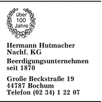Hutmacher Nachf. KG, Hermann
