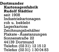 Dortmunder Kartonagenfabrik Rudolf Stdtler