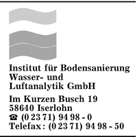 Institut fr Bodensanierung, Wasser- und Luftanalytik GmbH