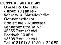 Kster GmbH & Co. KG, Wilhelm