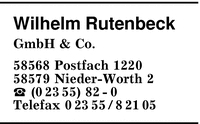 Rutenbeck GmbH, Wilh.