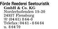 Frde Reederei Seetouristik GmbH & Co. KG