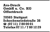 Ara-Druck GmbH u. Co. KG