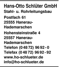 Schlter GmbH Stahl- und Rohrleitungsbau, Hans-Otto