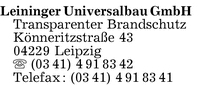 Leininger Universalbau GmbH