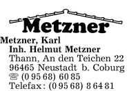Metzner Inh. Helmut Metzner, Karl