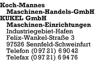 Koch-Mannes, Maschinen-Handels-GmbH