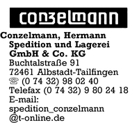 Conzelmann Spedition und Lagerei GmbH & Co. KG, Hermann