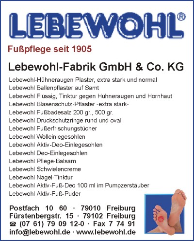 Lebewohl-Fabrik GmbH & Co. KG