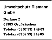 Umweltschutz Riemann GmbH