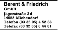 Berent & Friedrich GmbH