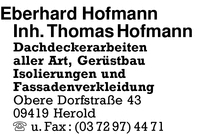 Hofmann Inh. Thomas Hofmann, Eberhard