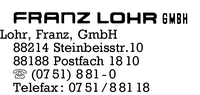 Lohr GmbH, Franz