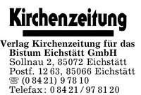 Verlag Kirchenzeitung fr das Bistum Eichsttt GmbH