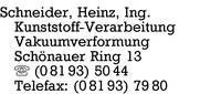 Schneider, Ing., Heinz