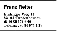 Reiter, Franz