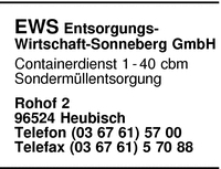EWS Entsorgungs-Wirtschaft-Sonneberg GmbH