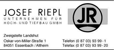 Riepl Unternehmen fr Hoch- und Tiefbau GmbH, Josef