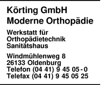 Krting GmbH Moderne Orthopdie