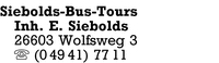 Siebolds-Bus-Tours, Inh. E. Siebolds