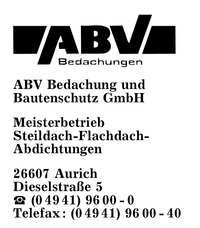 ABV Bedachung u. Bautenschutz GmbH