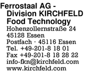 Ferrostaal AG - Division KIRCHFELD Food Technology