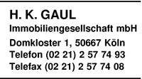 Gaul Immobiliengesellschaft mbH, H. K.