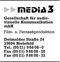 Media 3 Ges. fr audiov. Kommunikationen mbH
