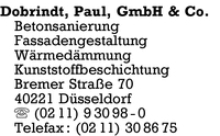 Dobrindt, Paul, GmbH + Co.