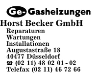 Ge-Gasheizungen Horst Becker GmbH