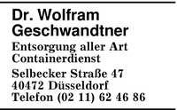 Geschwandtner, Dr. Wolfram