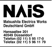 Matsushita Electrics Works Deutschland GmbH